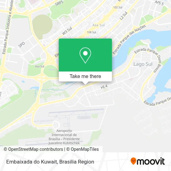 Embaixada do Kuwait map