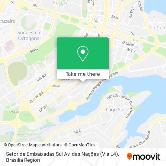 Setor de Embaixadas Sul Av. das Nações (Via L4) map