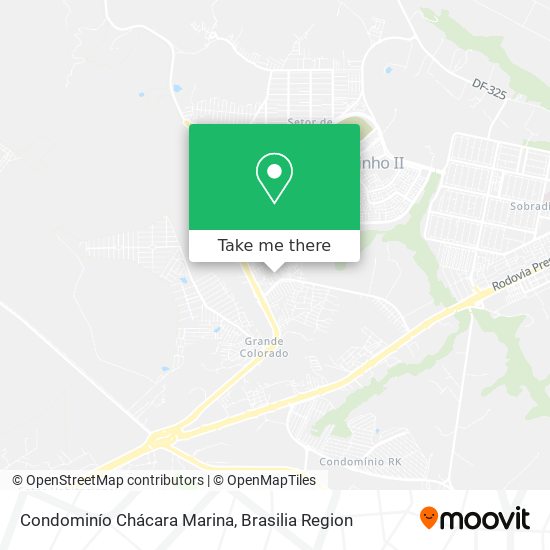 Condominío Chácara Marina map