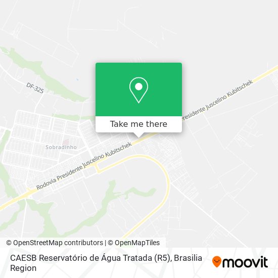 CAESB Reservatório de Água Tratada (R5) map