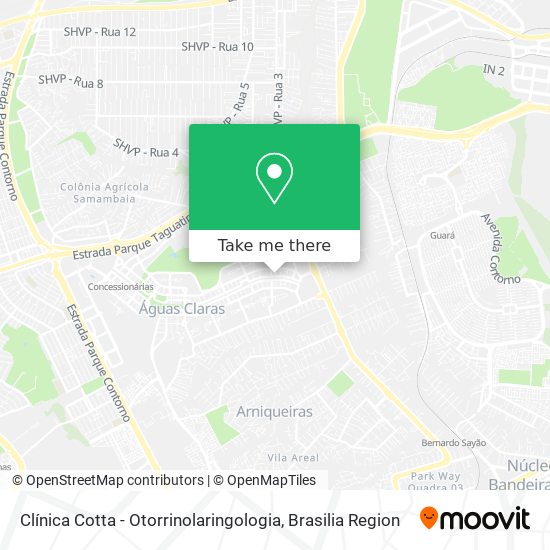 Clínica Cotta - Otorrinolaringologia map