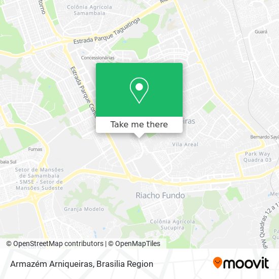 Armazém Arniqueiras map