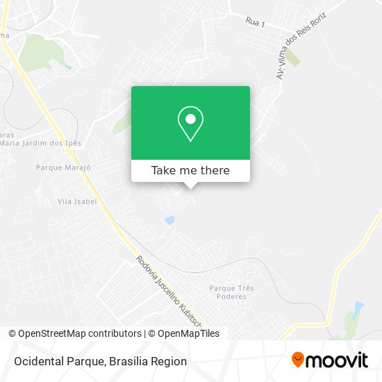 Ocidental Parque map