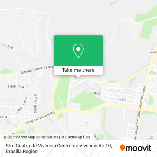 Strc Centro de Vivência Centro de Vivência Ae 10 map