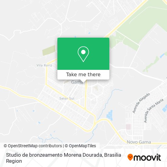 Mapa Studio de bronzeamento Morena Dourada