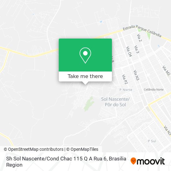 Sh Sol Nascente / Cond Chac 115 Q A Rua 6 map