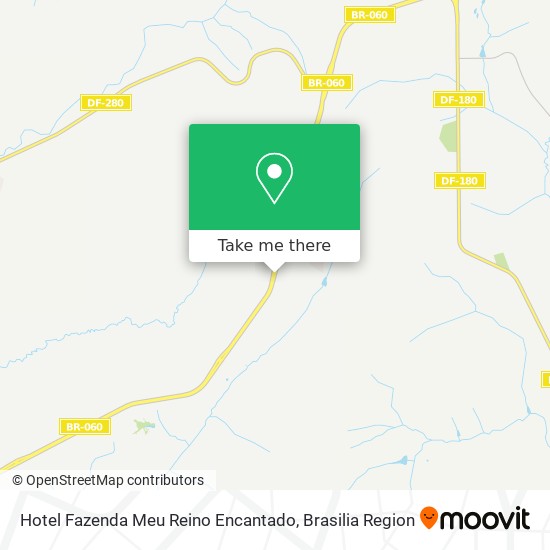 Hotel Fazenda Meu Reino Encantado map