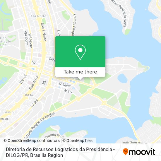 Mapa Diretoria de Recursos Logísticos da Presidência -DILOG / PR