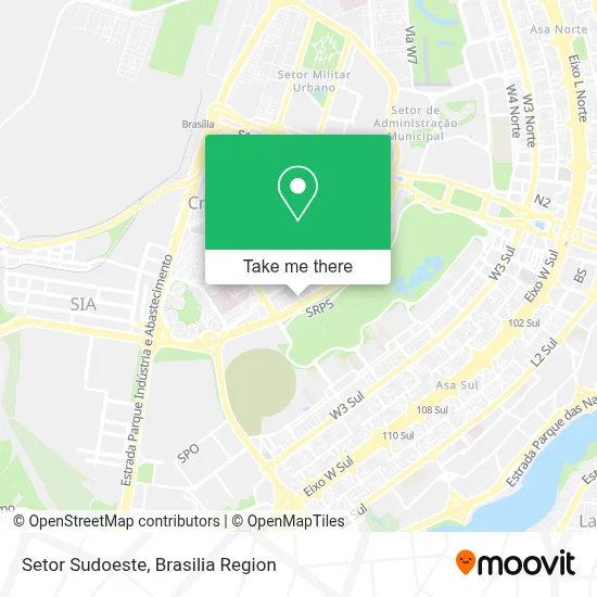 Setor Sudoeste map