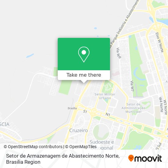 Setor de Armazenagem de Abastecimento Norte map