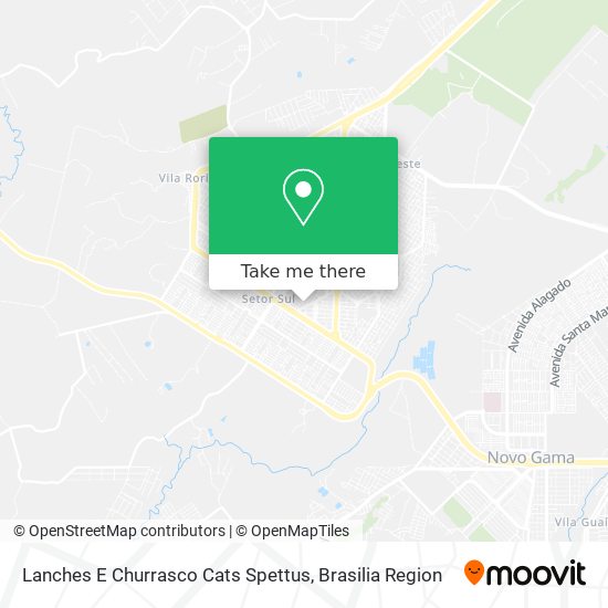 Lanches E Churrasco Cats Spettus map