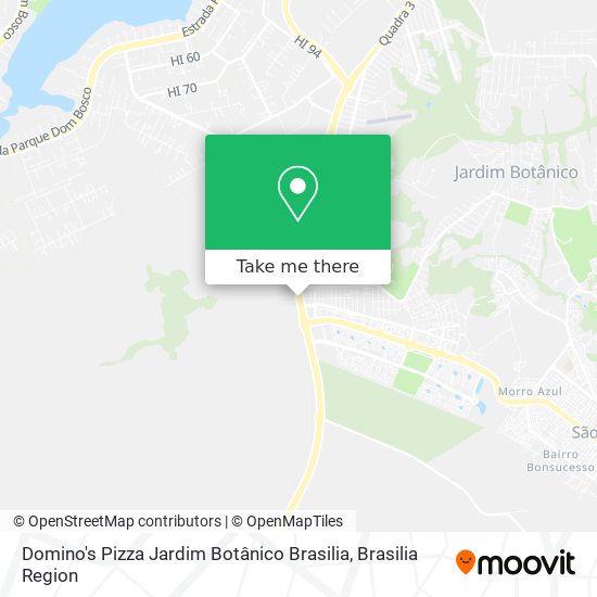 Domino's Pizza Jardim Botânico Brasilia map