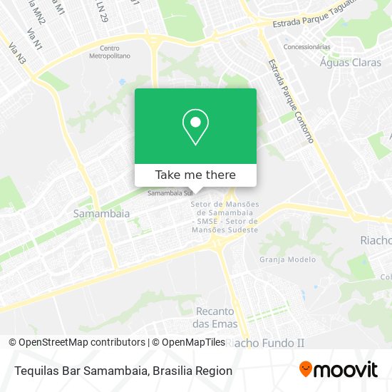 Tequilas Bar Samambaia map