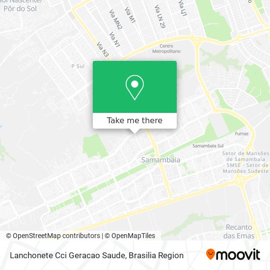 Lanchonete Cci Geracao Saude map