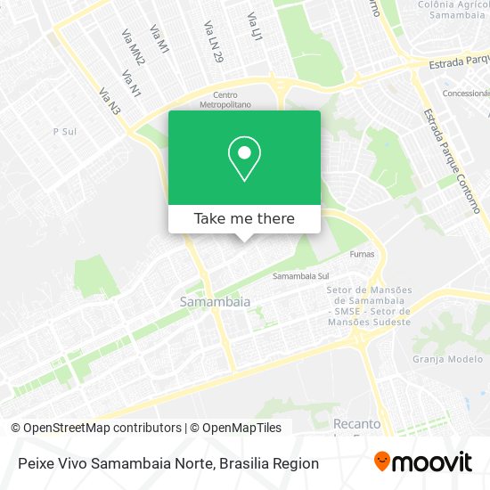 Peixe Vivo Samambaia Norte map