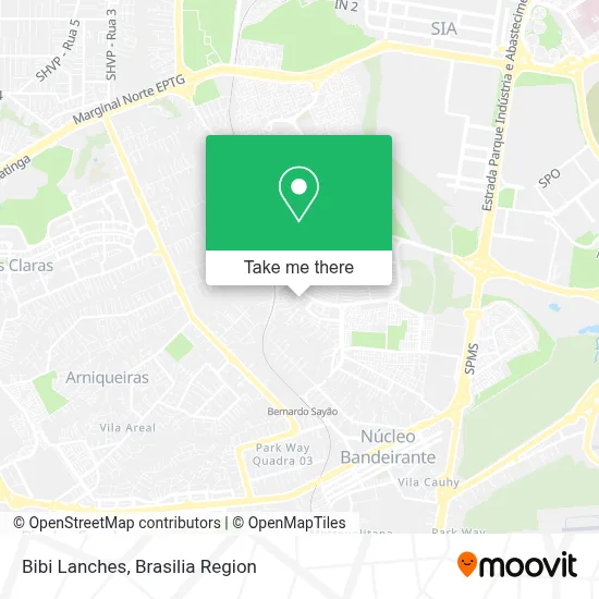 Bibi Lanches map