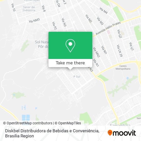 Diskbel Distribuidora de Bebidas e Conveniência map