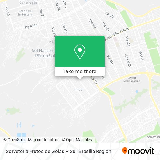Sorveteria Frutos de Goias P Sul map