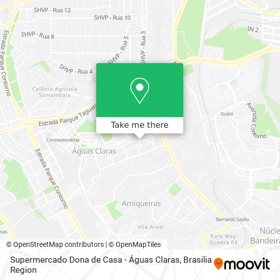 Supermercado Dona de Casa - Águas Claras map