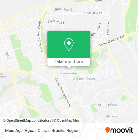 Mais Açaí Águas Claras map