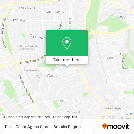 Pizza Cesar Aguas Claras map