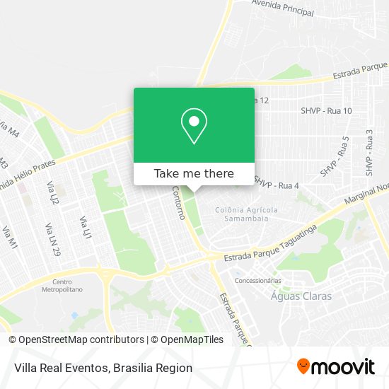 Villa Real Eventos map