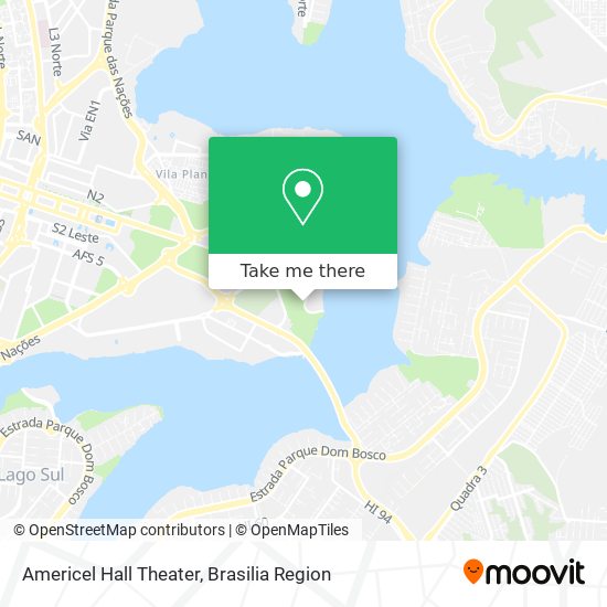 Americel Hall Theater map