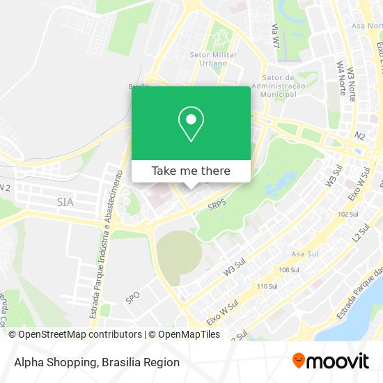 Mapa Alpha Shopping