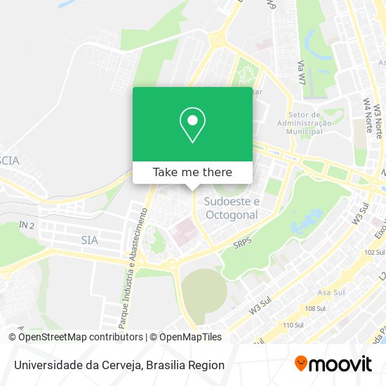 Universidade da Cerveja map