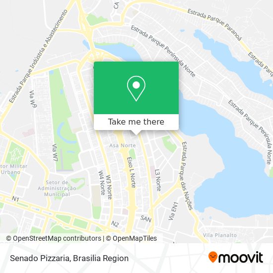 Senado Pizzaria map