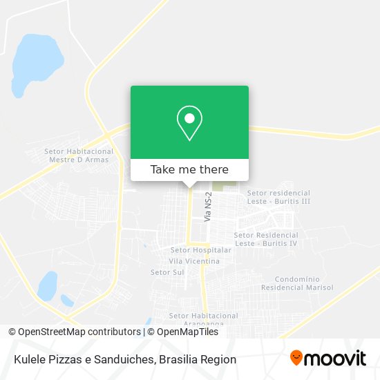 Kulele Pizzas e Sanduiches map