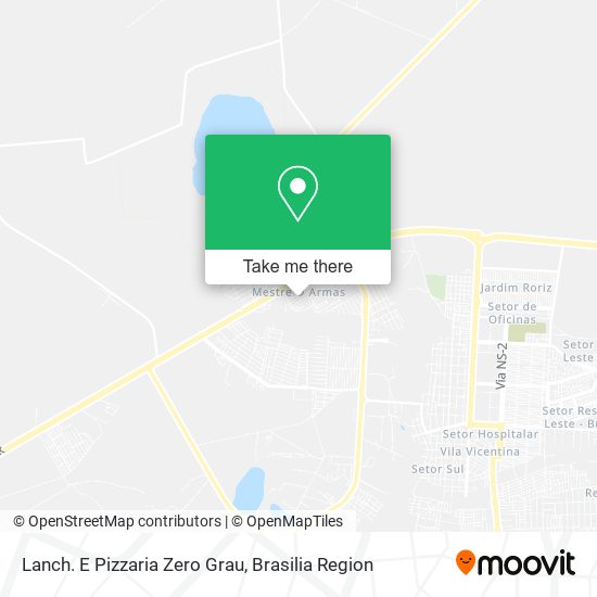 Lanch. E Pizzaria Zero Grau map