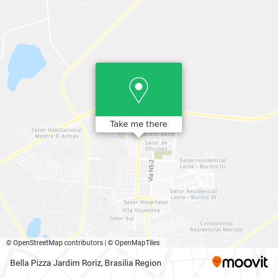 Bella Pizza Jardim Roriz map