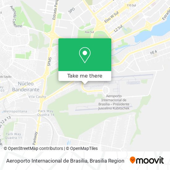 Aeroporto Internacional de Brasilia map