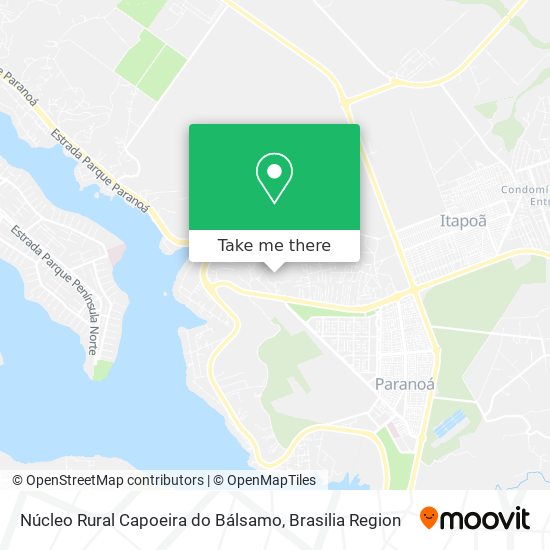 Núcleo Rural Capoeira do Bálsamo map