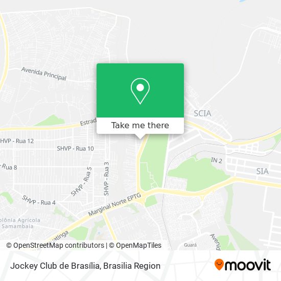 Jockey Club de Brasília map