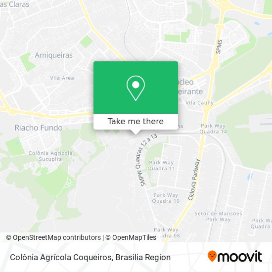 Colônia Agrícola Coqueiros map