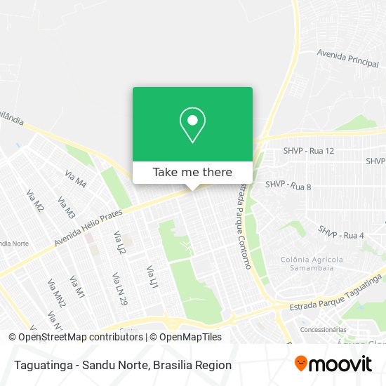 Taguatinga - Sandu Norte map