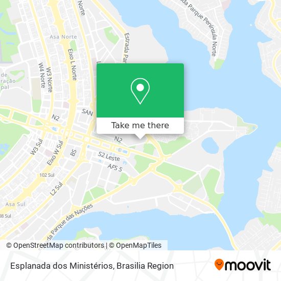 Esplanada dos Ministérios map