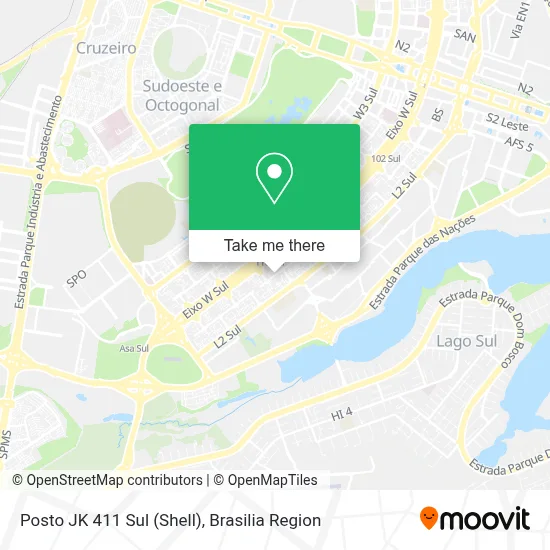 Posto JK 411 Sul (Shell) map