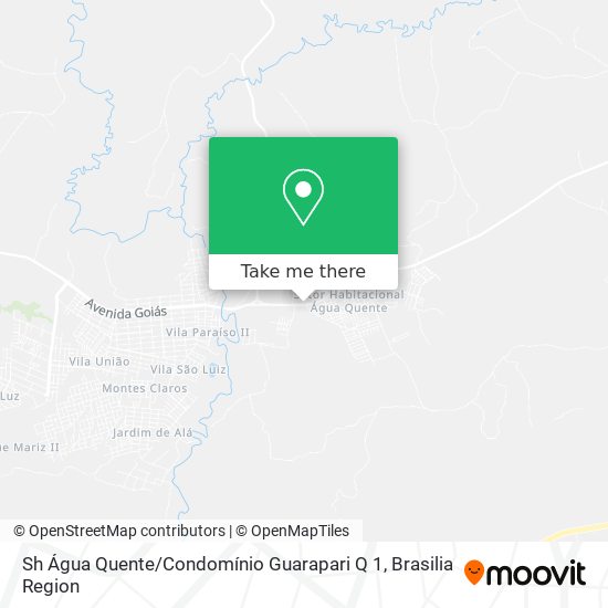 Sh Água Quente / Condomínio Guarapari Q 1 map