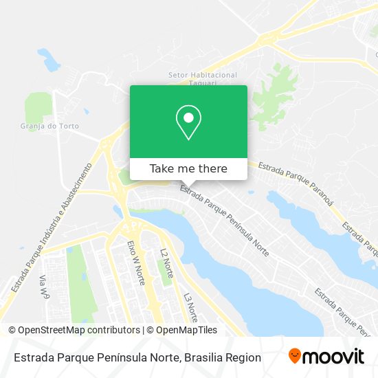 Estrada Parque Península Norte map