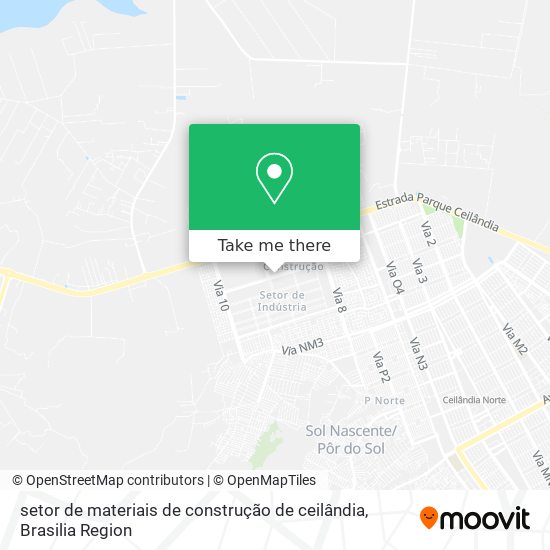 setor de materiais de construção de ceilândia map