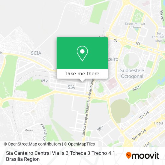 Mapa Sia Canteiro Central Via Ia 3 Tcheca 3 Trecho 4 1