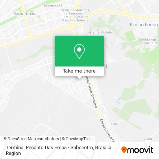Terminal Recanto Das Emas - Subcentro map