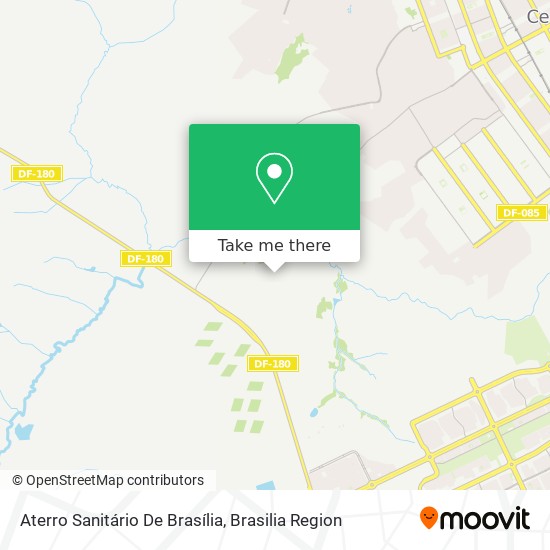 Aterro Sanitário De Brasília map