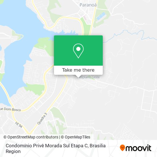 Condomínio Privê Morada Sul Etapa C map