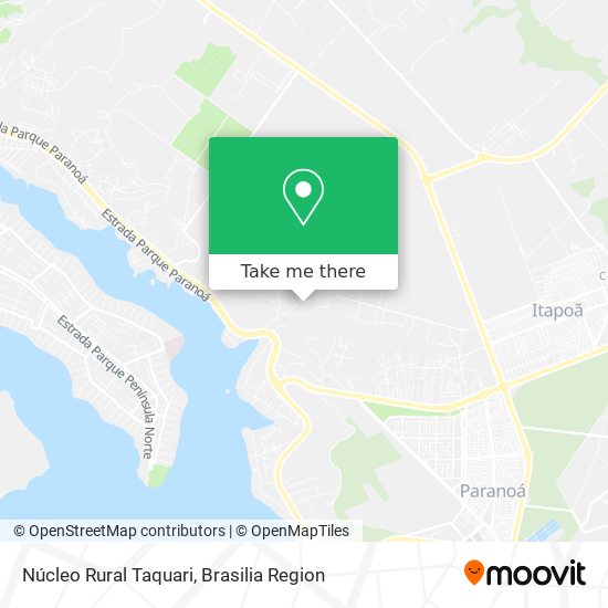 Núcleo Rural Taquari map