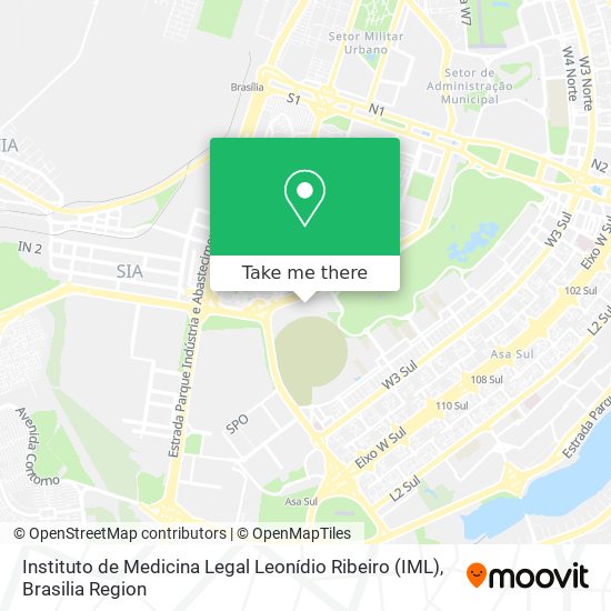 Mapa Instituto de Medicina Legal Leonídio Ribeiro (IML)