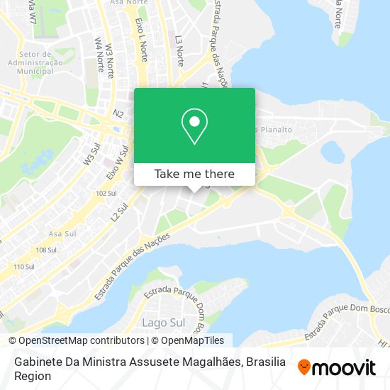 Gabinete Da Ministra Assusete Magalhães map